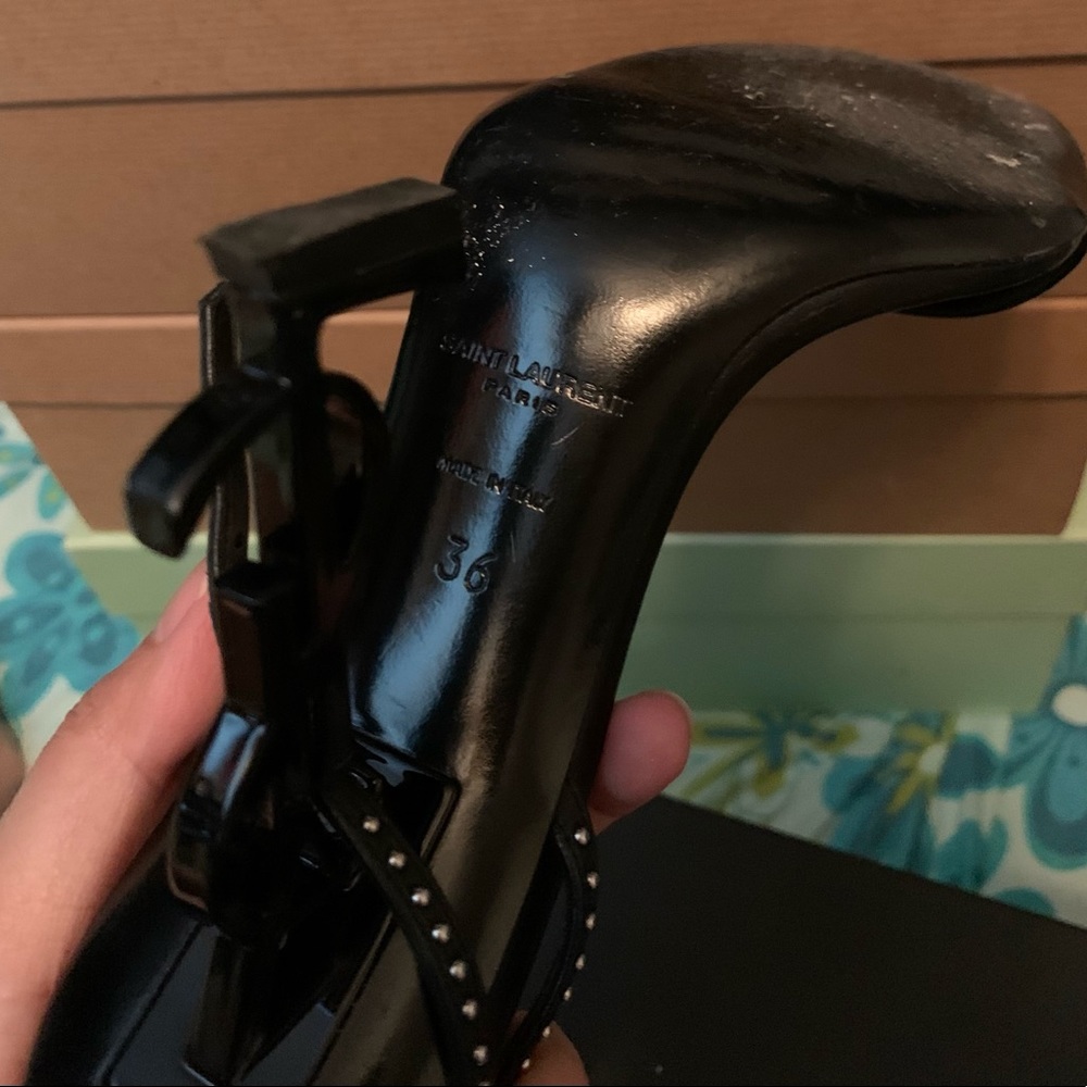 Saint Laurent Opyum Logo High Heels - Picture 6 of 6